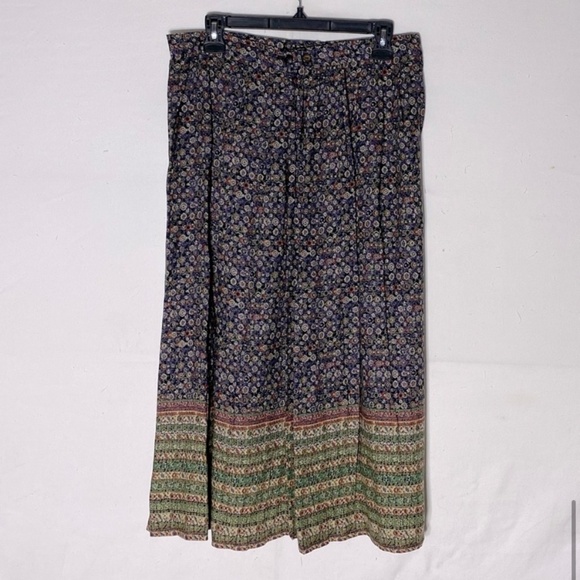 Vintage Handmade Ditsy Floral Midi Prairie Skirt M - Picture 12 of 12